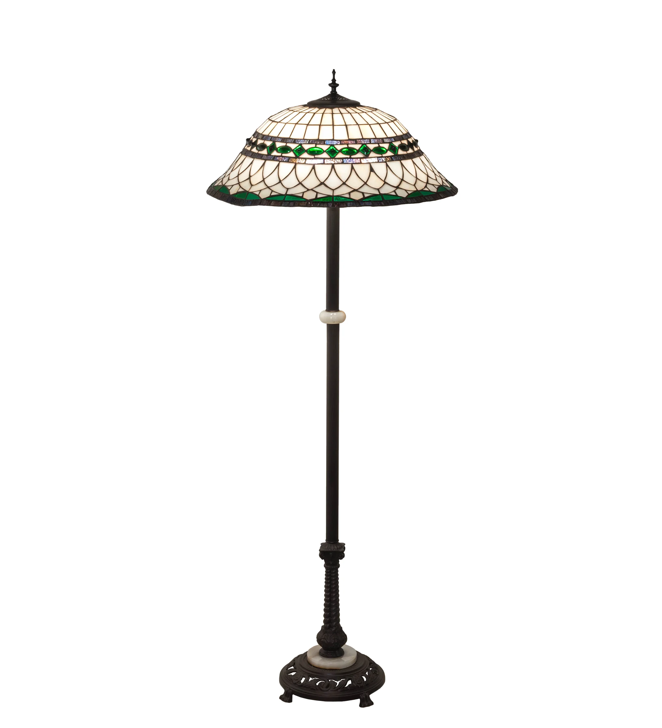 62" High Tiffany Roman Floor Lamp