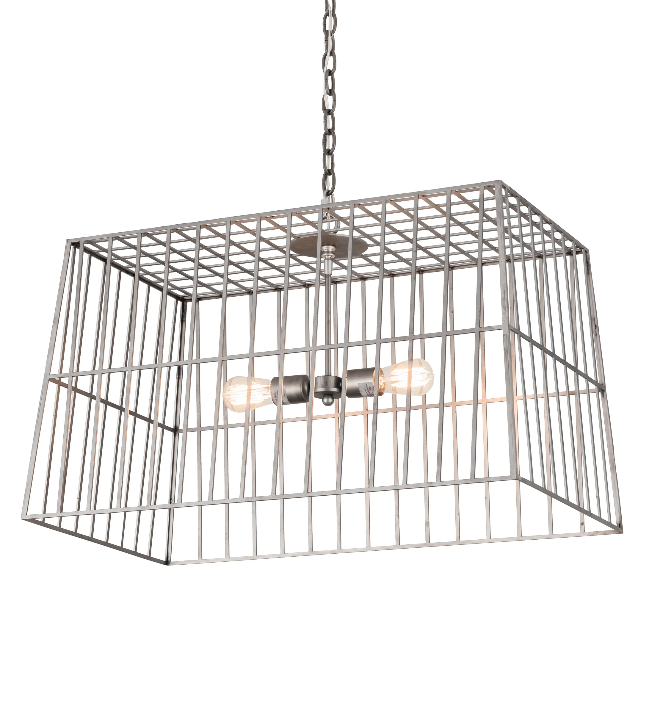 Quadrato Two Light Pendant in Matte Clear