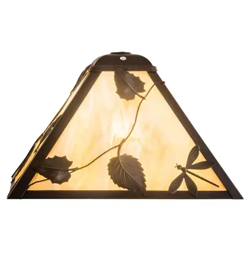 The Vine Leaf & Dragonfly by Meyda Lighting - Image 1