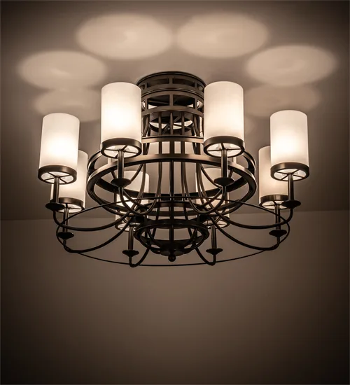46" Wide Saxony 8 Light Chandelier