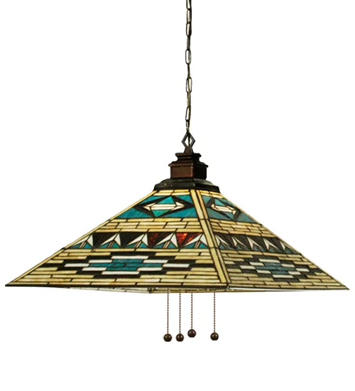 17"Sq VALENCIA Mission Pendant