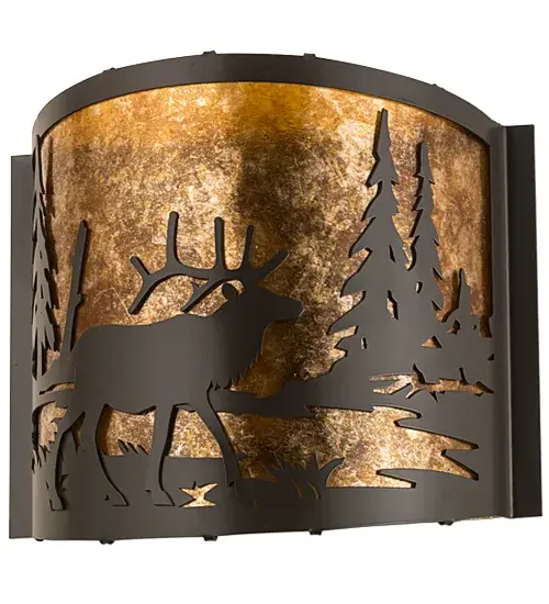 The Meyda Tiffany - Elk At Lake by Meyda Lighting - Image 3