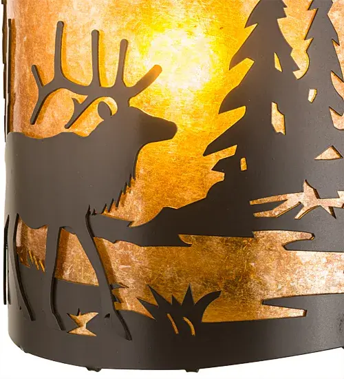 The Meyda Tiffany - Elk At Lake by Meyda Lighting - Image 4