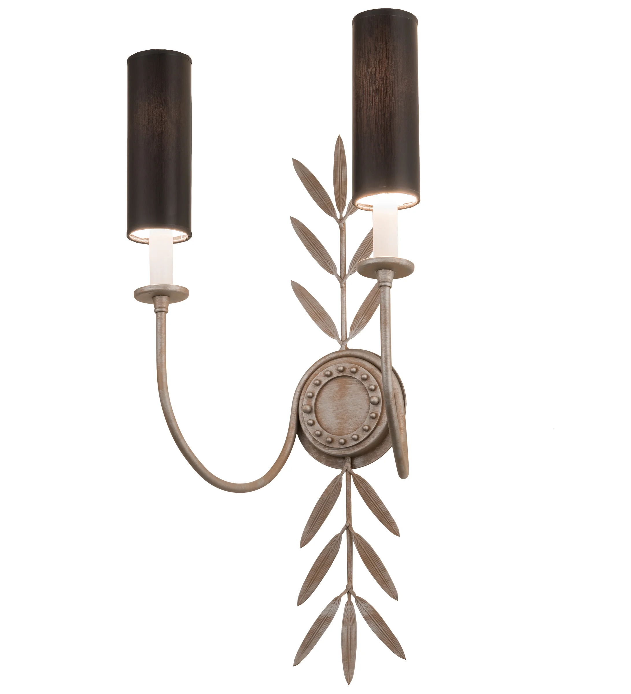 Sunflower Two Light Wall Sconce in Silver Sand