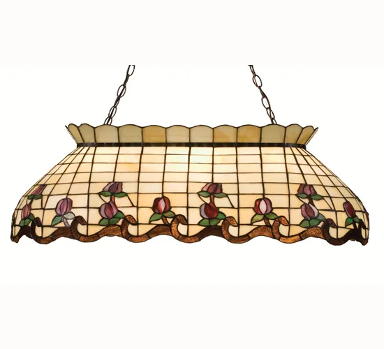 40" Long Roseborder Oblong Pendant