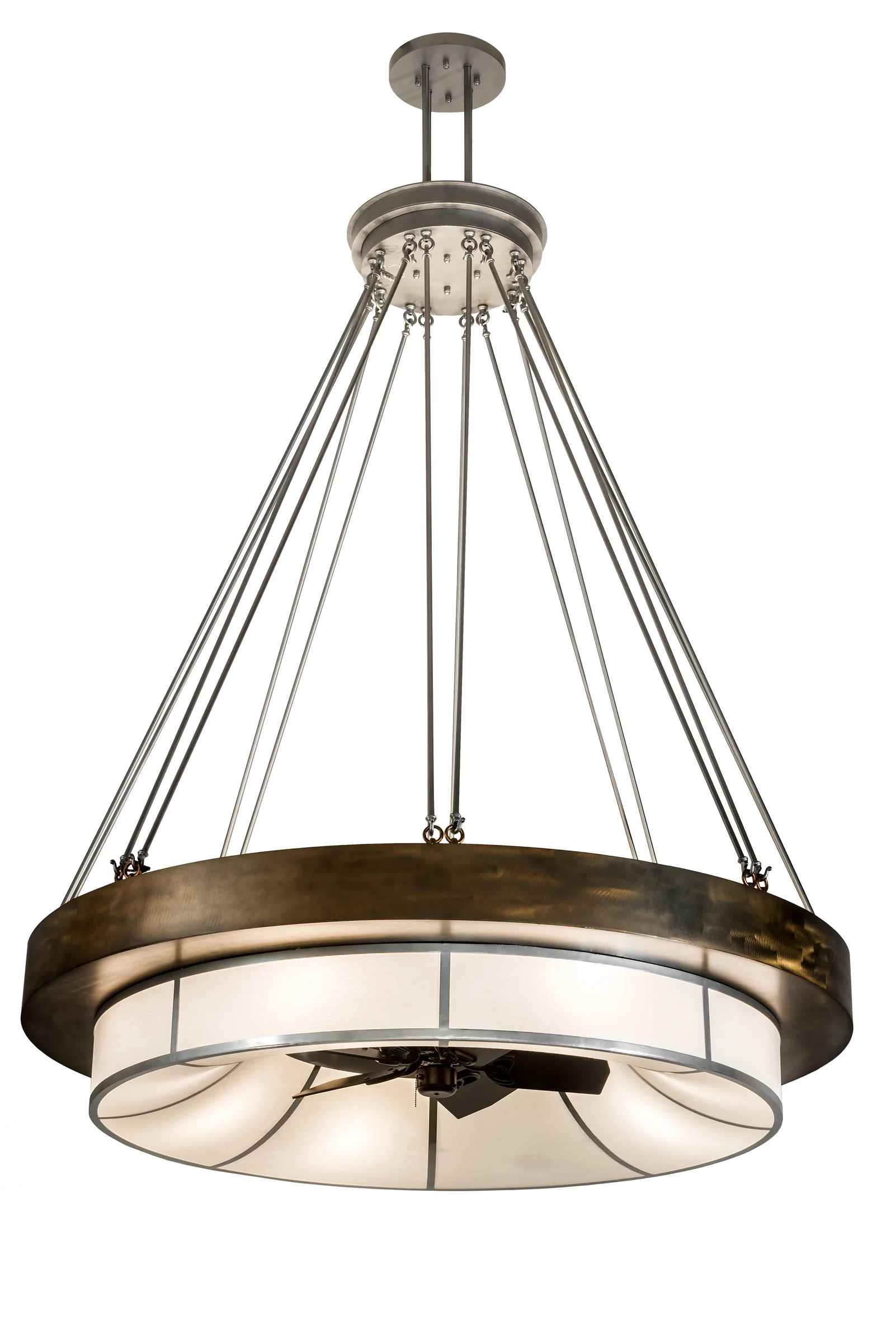 Cilindro 16 Light Chandel-Air in Pewter/Antcopper/Extchrome