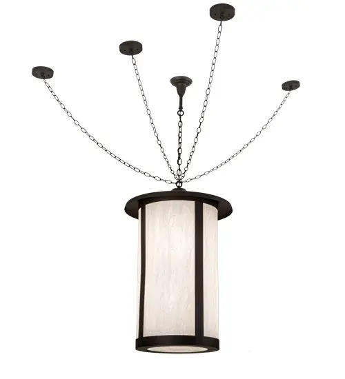 The stunning Craftsman Signature lantern features an Angelwing Idalight lens enhanced with an Oil Rubbed Bronze finish. Display this pendant to illuminate the exteriors of timber homes, modern farmhouses, and other spaces. The overall height ranges from 47 to 143 inches, and the chain can be easily adjusted on location to meet your lighting requirements. The anti-sway chains ensure the pendant remains upright in a fixed position regardless of structural vibration or wind. The Fulton Prime Pendant is included in our American-made, American-designed, handcrafted Craftsman Signature Series, manufactured in Yorkville, New York. UL and cUL listed for dry, damp, and wet locations. Our Build Your Own Craftsman Signature Series features unlimited combinations of styles. The collection is called Build Your Own because it is fully configurable and customizable from size and design to finish and lens color. Marine grade, solid brass, or copper raw materials are utilized to ensure items from the Craftsman Signature Series of outdoor and indoor lighting will stand the test of time, as these premium metals are impervious to most types of oxidation. Hand-applied Patina finishes on brass and copper are sealed with a clear varnish and over time, may require gentle maintenance, such as wax, to delay or reverse the natural living finish attributes indicative of this finishing process. Patina finishes on brass and copper provide strong resistance to fading from sun exposure, will not chip or crack, and will not rust like a steel-framed item in the same conditions. Choose from many style options, or send us your concept today! Call today to learn how to use the configuration tool available on our website for an instant item number! Collection: Fulton Finish: Exterior Oil Rubbed Bronze Glass: Angelwing Idalight Width: 24.00" Height: 47.00" Length: 24.00" Weight: 43.00 lb Number of Bulbs: 4 Maximum Wattage: 60.00 W Bulb Type: A19 Bulb Base: E26 Material: Steel Country of Origin: USA Safety Listing: Damp Safety Rating: Wet - alternate view