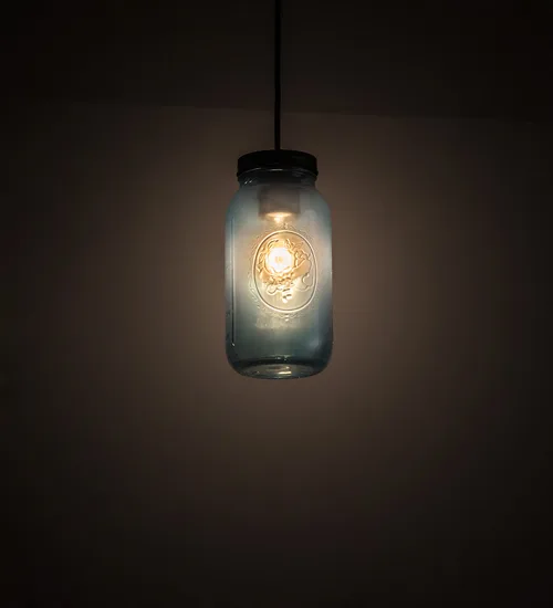 5" Wide Mason Jar Mini Pendant