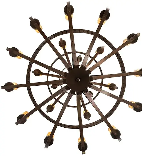62" Wide Castilla Jadestone 21 Light Three Tier Chandelier - Image 7