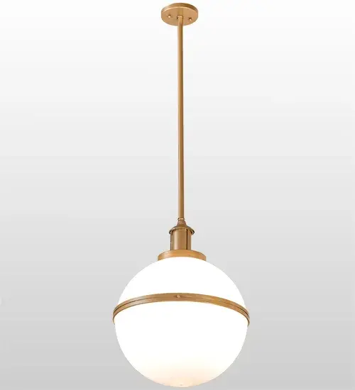 A cool contemporary look. A Statuario Idalight orb is enhanced with Champagne Metallic finished accents. Ideal for providing beautiful ambient illumination in a variety of rooms in residential; hospitality and commercial settings. Handcrafted by master artisans in our 180;000 square foot manufacturing facility in Yorkville; New York. Fixture designs; metal finishes and sizes can be customized to meet your needs. UL and cUL listed for damp and dry locations. - alternate view