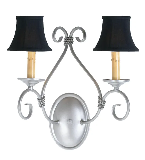 14" Wide Olivia 2 Light Wall Sconce