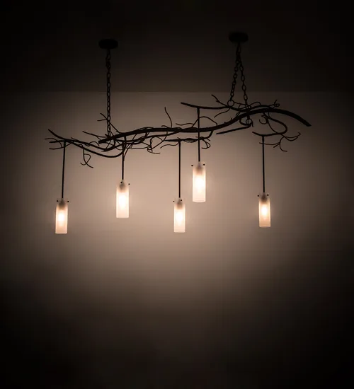 72" Wide Winter Solstice Cilindro 5 Light Oblong Chandelier