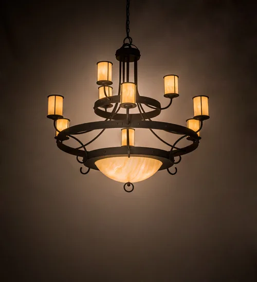 52" Wide Nehring 9 LT Chandelier