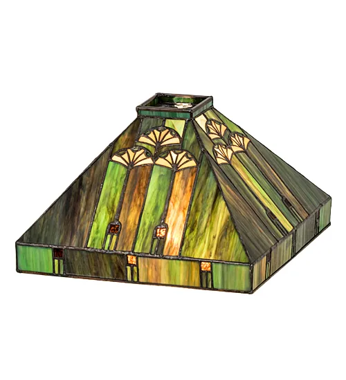 10" Square Ginkgo Shade