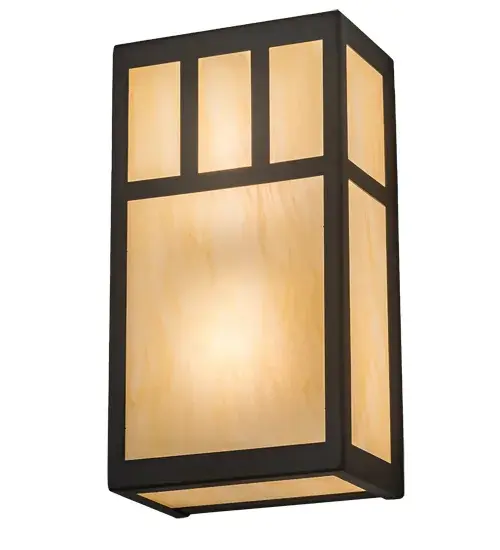 The material is Steel and Idalight. The finish is Oil Rubbed Bronze. The shade is Botticino Idalight. - alternate view