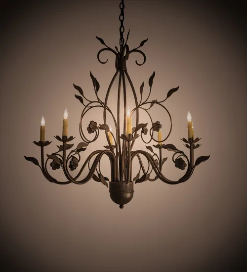 36" Wide Bordeaux 8 LT Chandelier