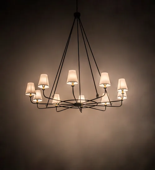 72" Wide Brach Ring 10 LT Chandelier