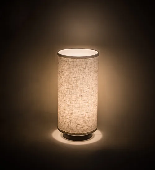 8" Wide Cilindro Textrene Table Lamp