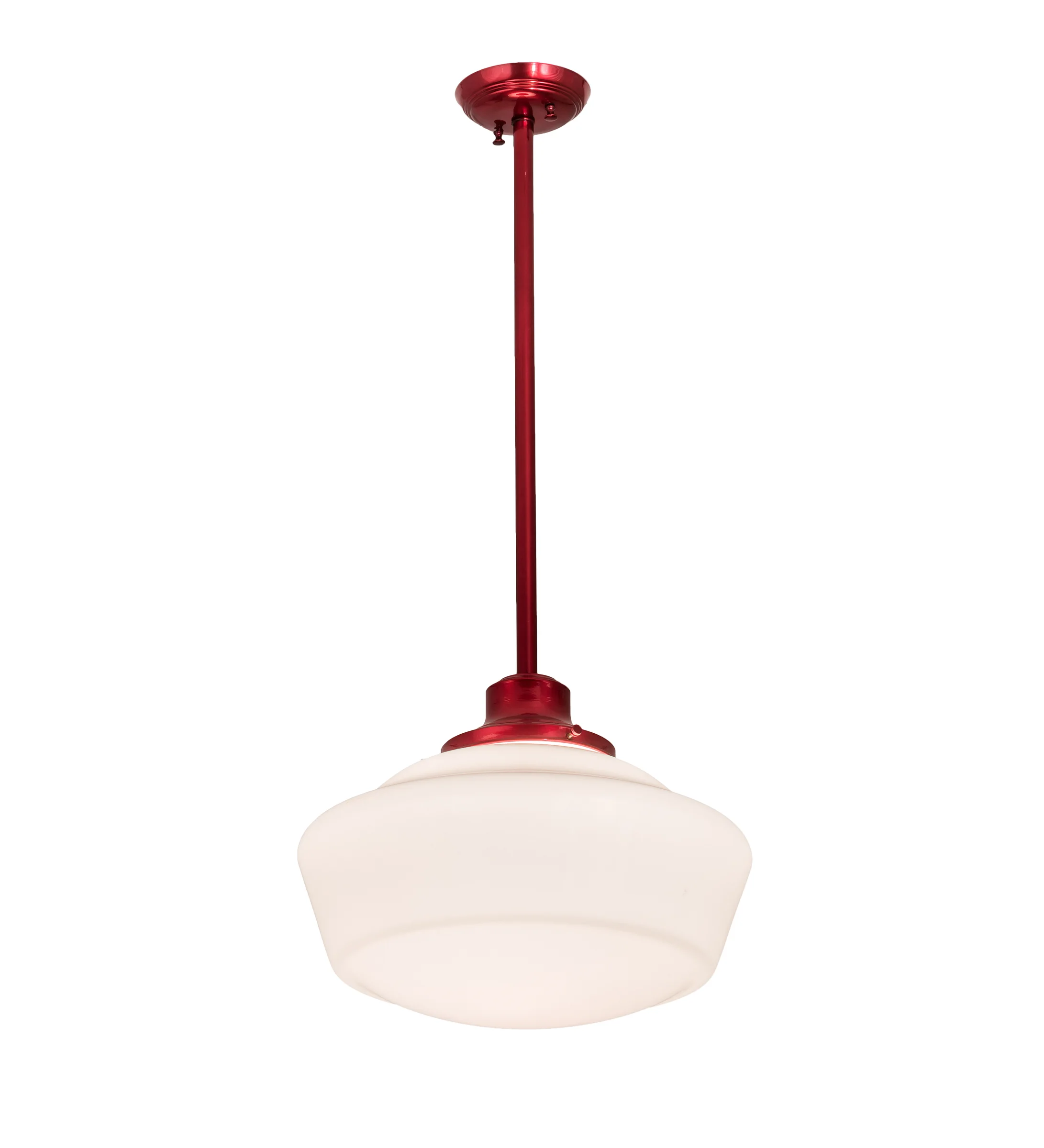 Schoolhouse One Light Pendant in Candy Red
