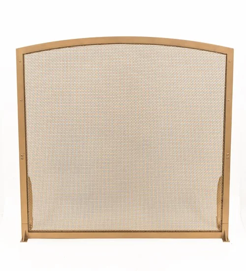 Prime Fireplace Screen in Gold Metallic