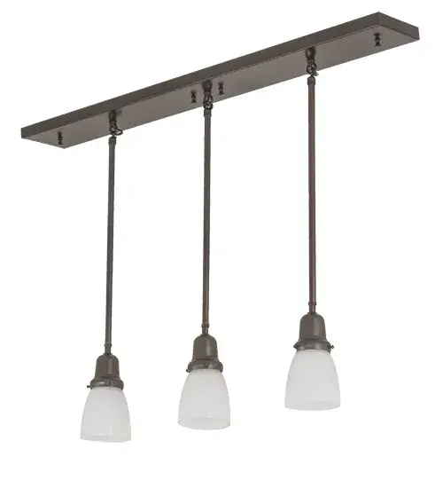 36" Long Revival Oyster Bay 3 Light Island Pendant - Image 3