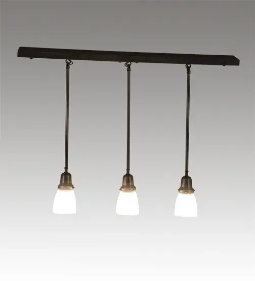 36" Long Revival Oyster Bay 3 Light Island Pendant - Image 5