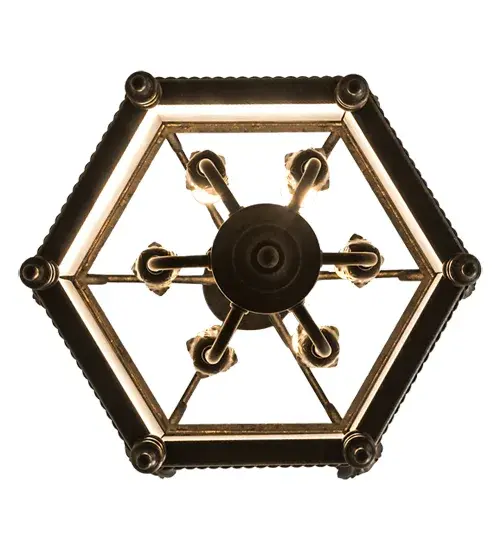 20" Wide Regency Pendant - Image 7