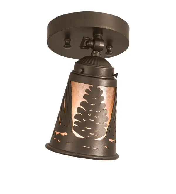 The material is Steel and Mica. The finish is Bronze. The shade is Silver Mica.