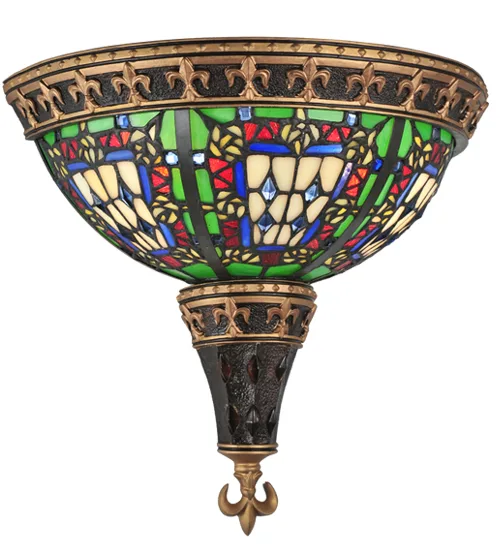 12"W Fleur-de-lis Wall Sconce