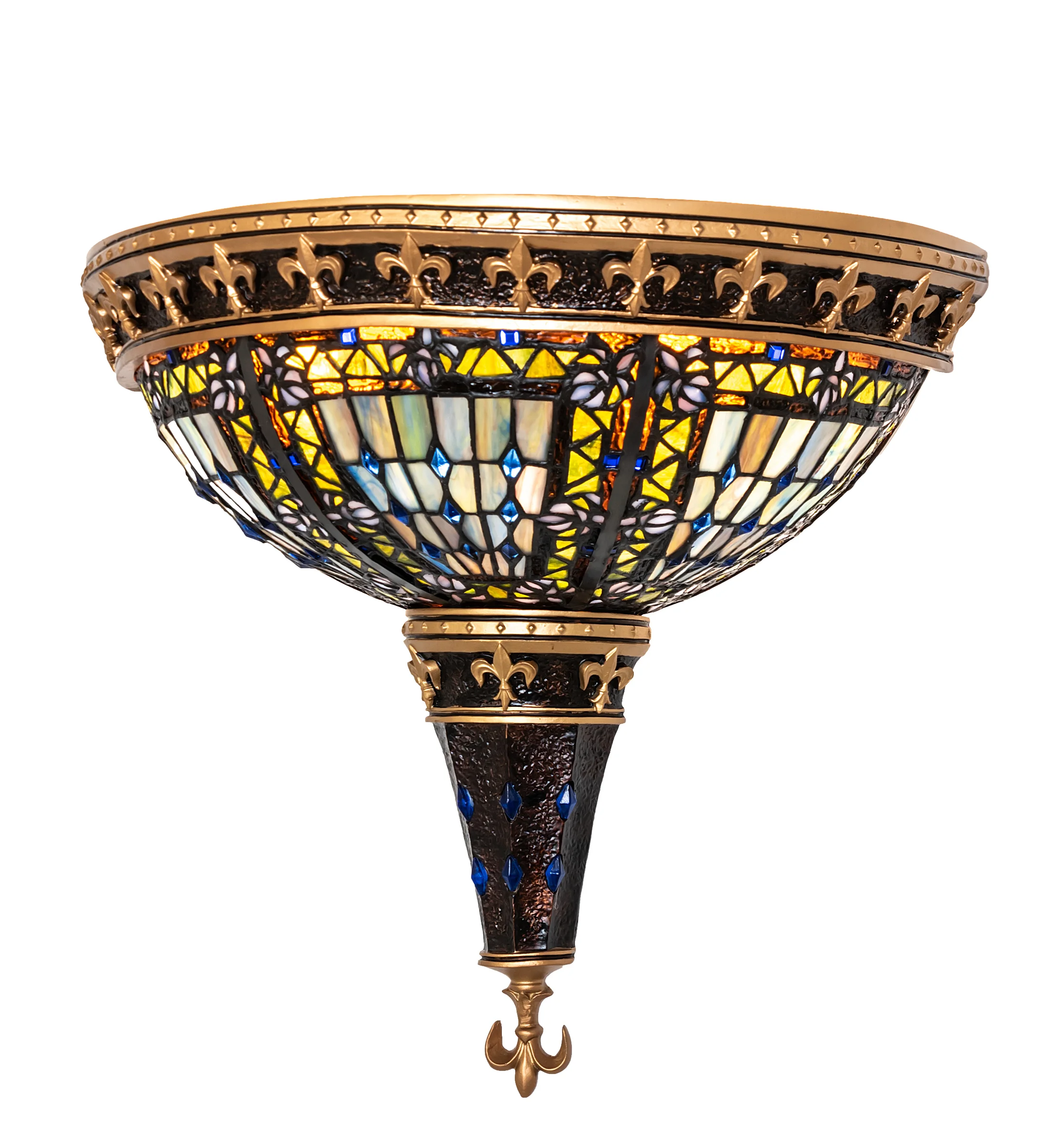 18"W Fleur-de-lis Wall Sconce