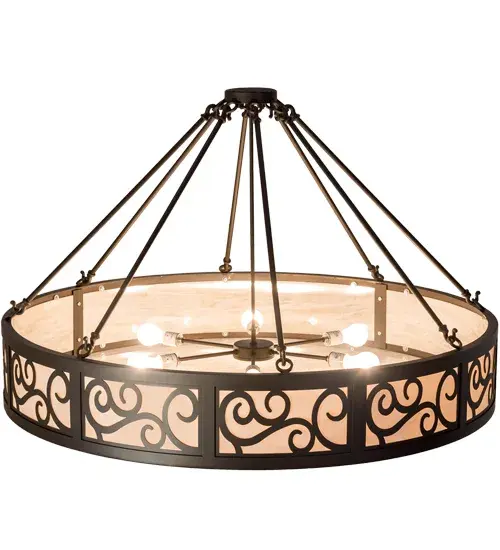 48" Wide Dean Semi-Flushmount - Image 4