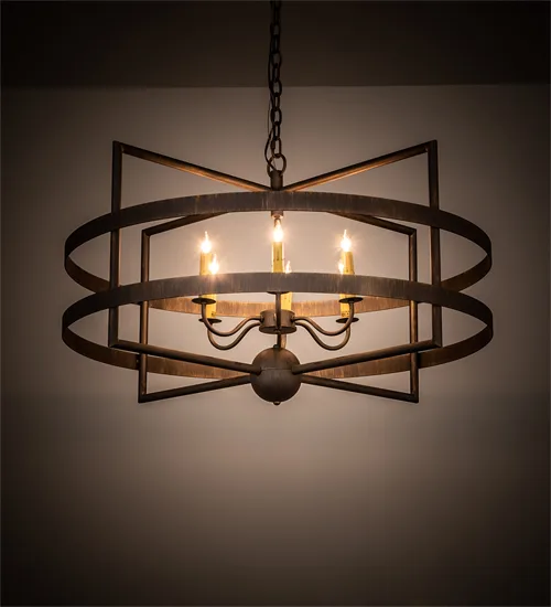 36" Wide Aldari 6 Light Chandelier
