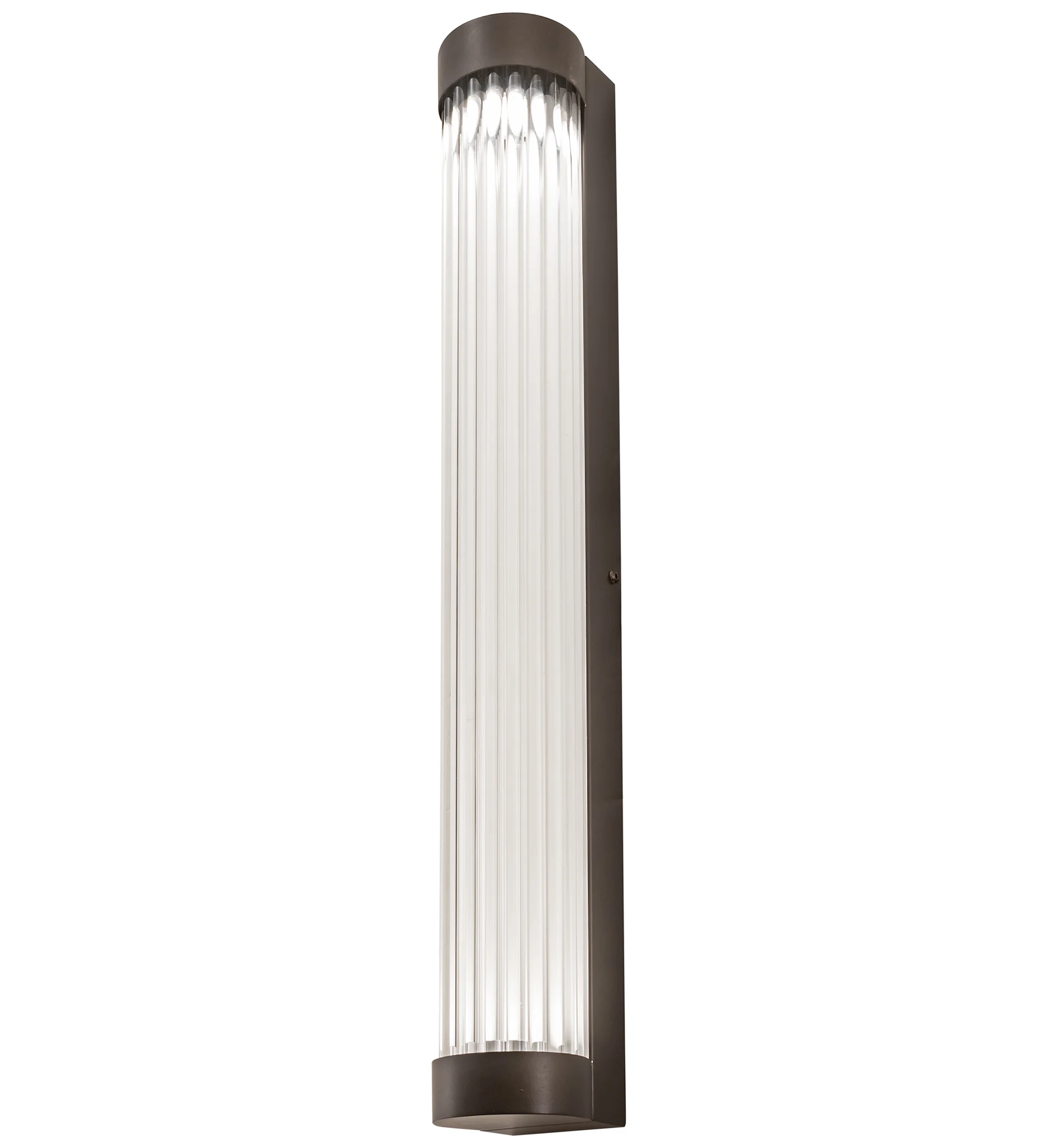 Cilindro LED Wall Sconce in Weathered Brass