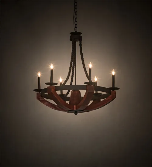 34" Wide Doyle 6 Light Chandelier