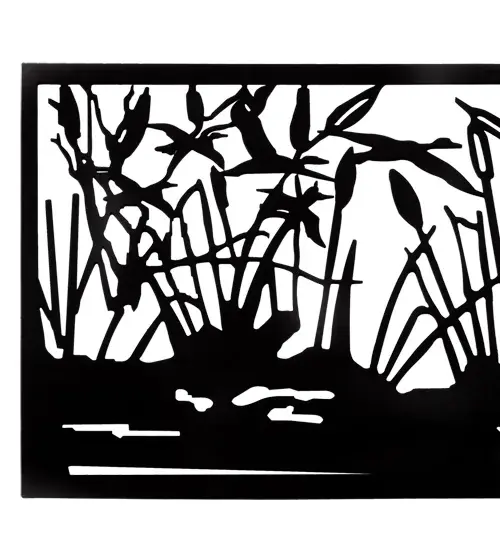 77" Long Reeds & Marsh Railing - Image 3