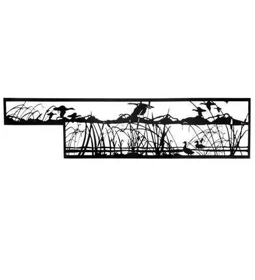 80" Long Ducks in Flight Railing