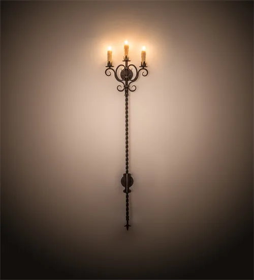 16" Wide Palmira 3 Light Wall Sconce