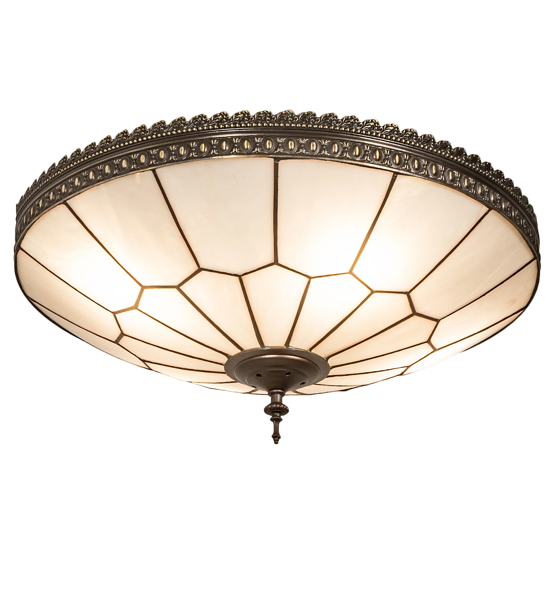 Vincent Four Light Flushmount in Mahogany Bronze & Highlighted Craftsman Brown