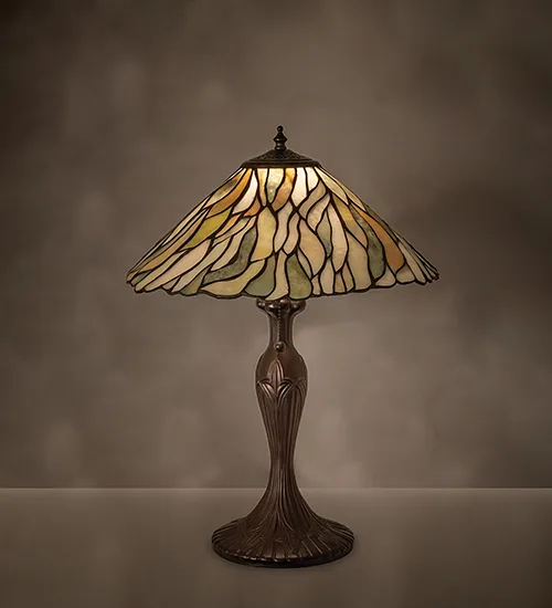 21" High Willow Jadestone Table Lamp