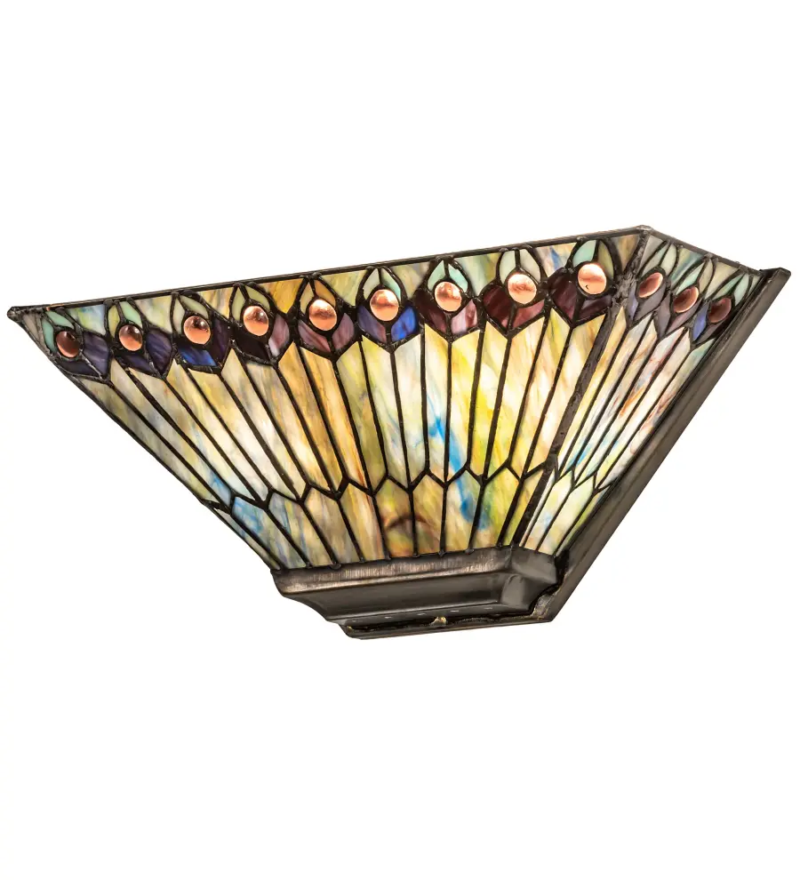 The Tiffany Jeweled Peacock by Meyda Lighting - Image 1