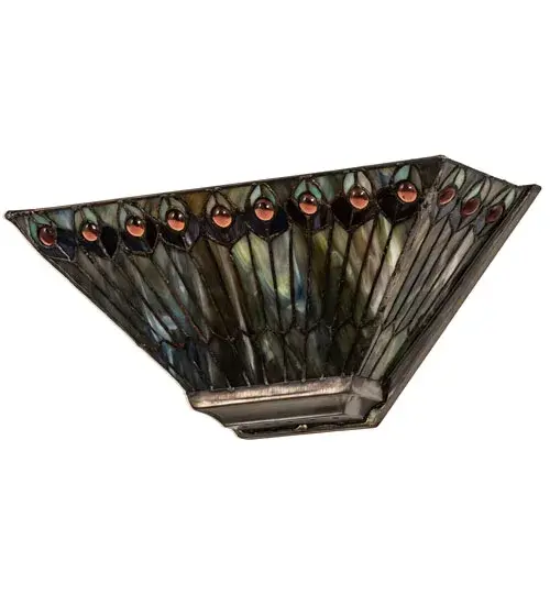 The Tiffany Jeweled Peacock by Meyda Lighting - Image 3