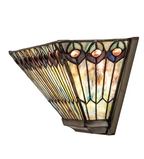 The Tiffany Jeweled Peacock by Meyda Lighting - Image 7