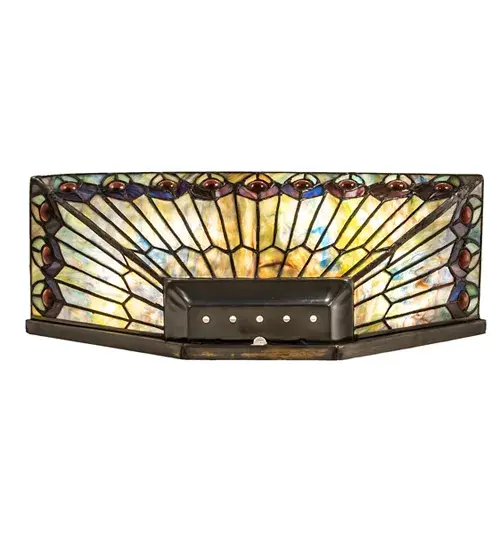 The Tiffany Jeweled Peacock by Meyda Lighting - Image 8