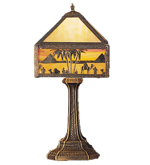 19.5" Wide Camel Mission Accent Lamp