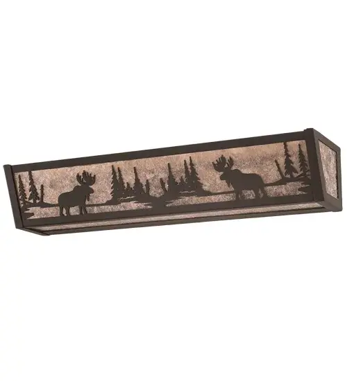 24" Wide Moose at Lake Vanity Light - Image 3