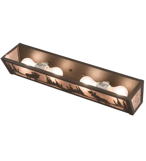 24" Wide Moose at Lake Vanity Light - Image 4