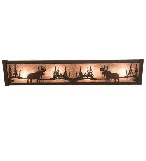 24" Wide Moose at Lake Vanity Light - Image 5