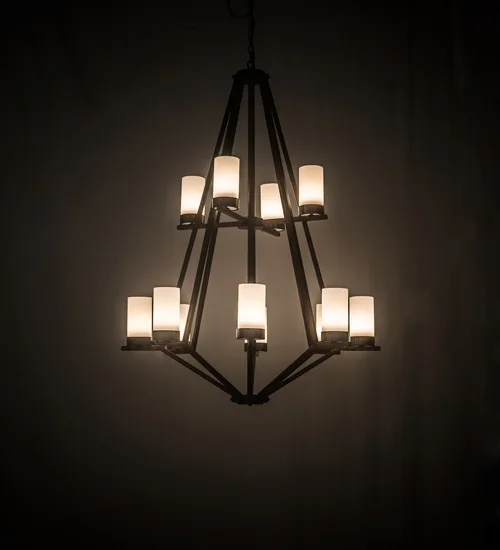 42" Wide Galen 12 LT Two Tier Chandelier