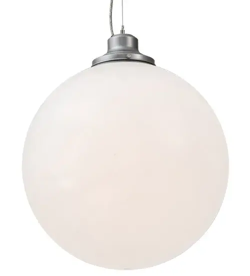 A cool contemporary look that will complement any decor. A stunning Statuario Idalight orb in a stylish pendant design is complemented with hardware featured in a Nickel finish. The overall height of the pendant ranges from 26 to 98 inches; as the cord can be easily adjusted in the field to meet your lighting requirements. The fixture is ideal for installing above bars; counters; and dining tables in residential and hospitality locations from Cleveland; Ohio; to Aurora; Colorado; to Sioux Falls; South Dakota. The Bola Pendant is included in our American-made; American-designed; handcrafted Modern Collection and manufactured in Yorkville; New York. UL and cUL listed for dry and damp locations. - alternate view