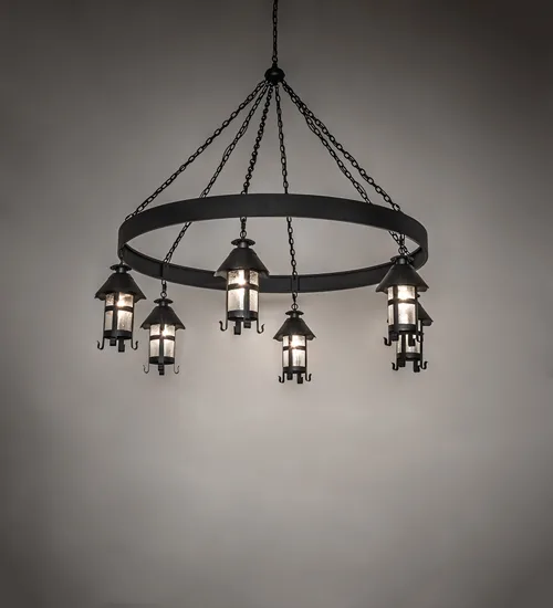 66" Wide Rutland 6 Lantern Chandelier